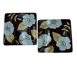 Salad Plates in Madison Pattern by Laurie Gates 9.25" Set of 2